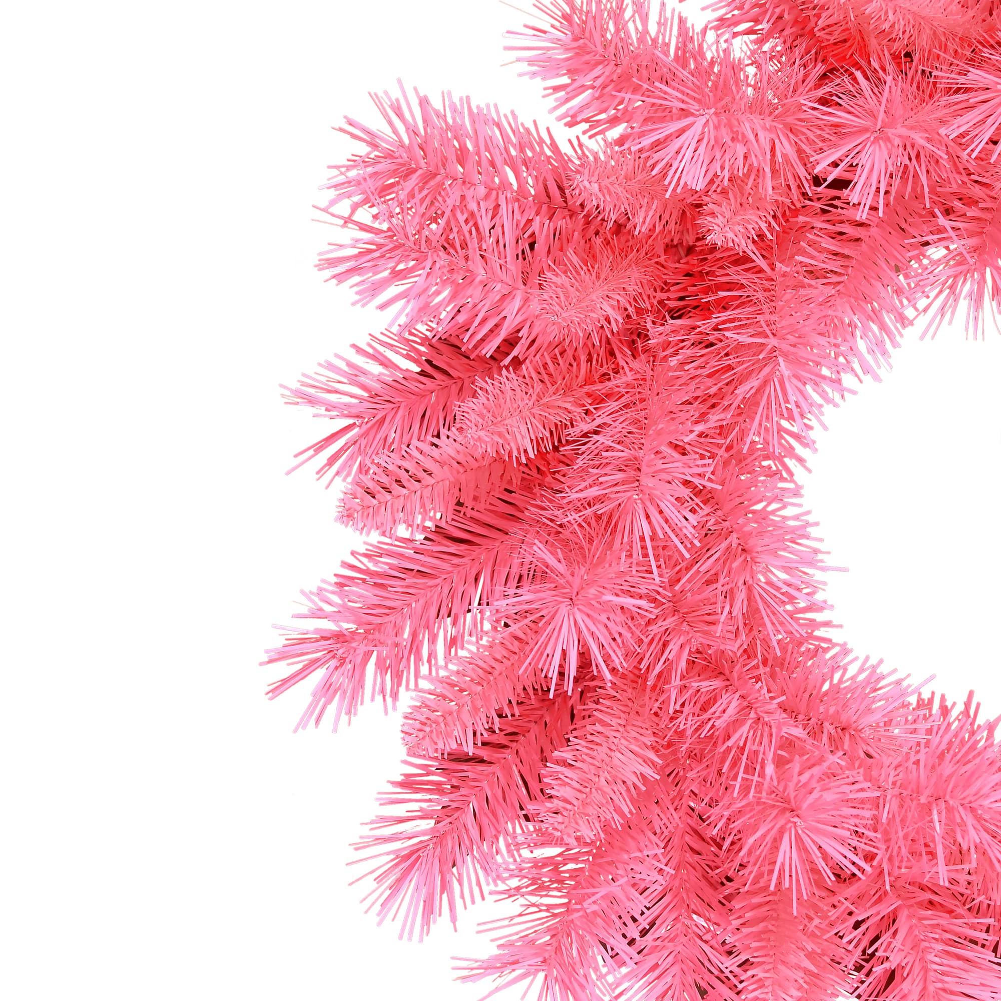 9ft. Pink Artificial Round Valley Pine Garland